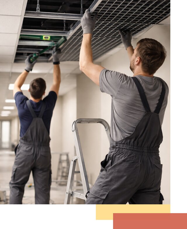 Монтаж потолка Грильято в Черкесске: установка под ключ качественно