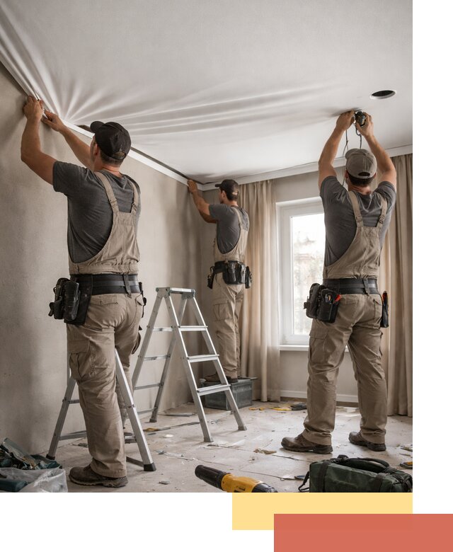 Монтаж матового натяжного потолка в Черкесске качественно и быстро