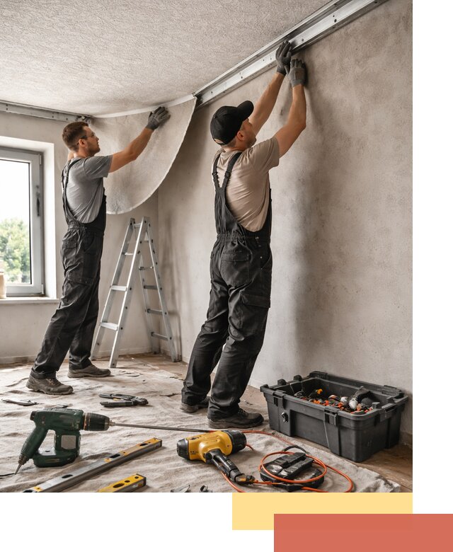 Монтаж фактурного натяжного потолка в Черкесске качественно и быстро