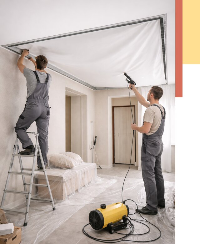 Монтаж натяжного потолка в прихожей в Черкесске от 2702 руб. под ключ | ОТДЕЛОЧНИК-Чрк