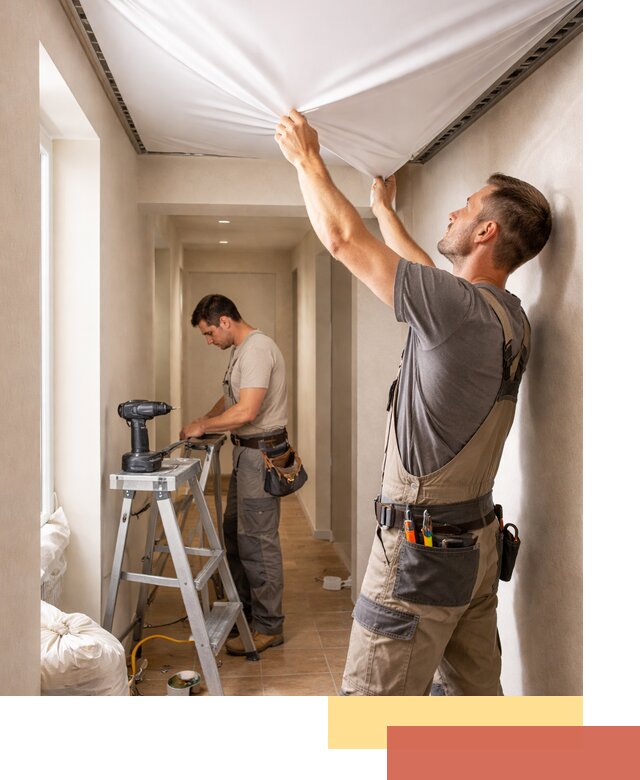 Монтаж натяжного потолка в прихожей в Черкесске