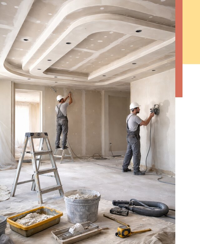 Многоуровневый потолок из гипсокартона в Черкесске от 765 руб. под ключ | ОТДЕЛОЧНИК-Чрк