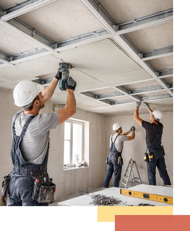 Кессонный потолок из гипсокартона под ключ в Черкесске