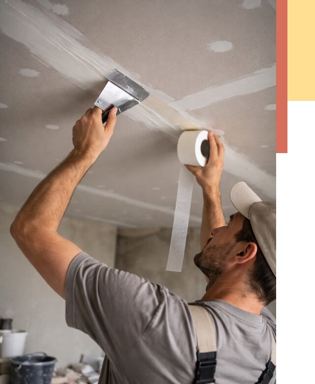 Обработка швов потолка ГКЛ в Черкесске от 7647 руб. под ключ | ОТДЕЛОЧНИК-Чрк