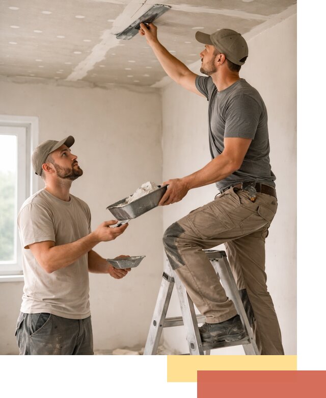 Шпаклевка потолка из гипсокартона в Черкесске качественно и быстро