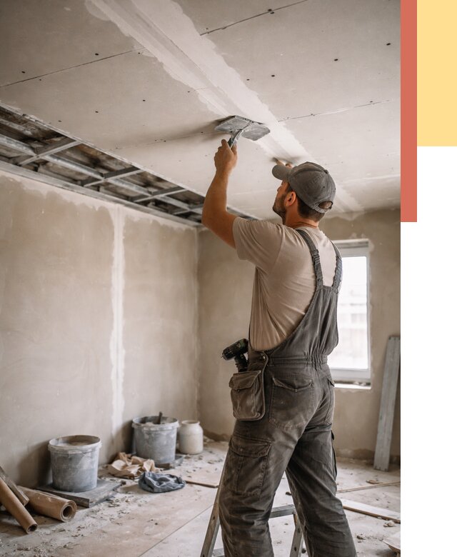 Ремонт потолка из гипсокартона в Черкесске от 663 руб./м² — быстро и недорого | ОТДЕЛОЧНИК-Чрк