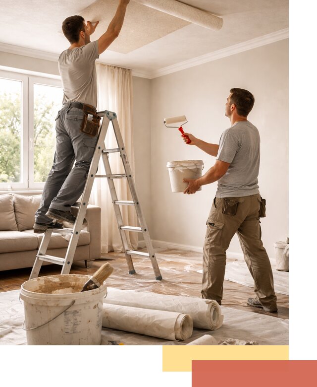 Поклейка обоев на потолок в Черкесске — качественно и быстро