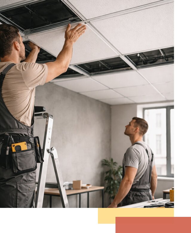 Монтаж потолочной плитки в Черкесске качественно и в срок