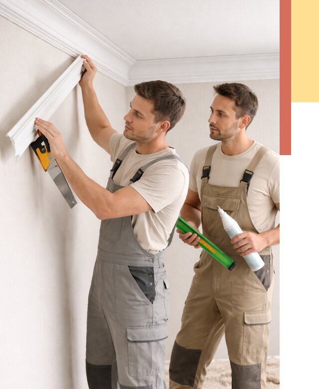 Монтаж потолочного плинтуса в Черкесске от 2345 руб. — быстро и недорого | ОТДЕЛОЧНИК-Чрк