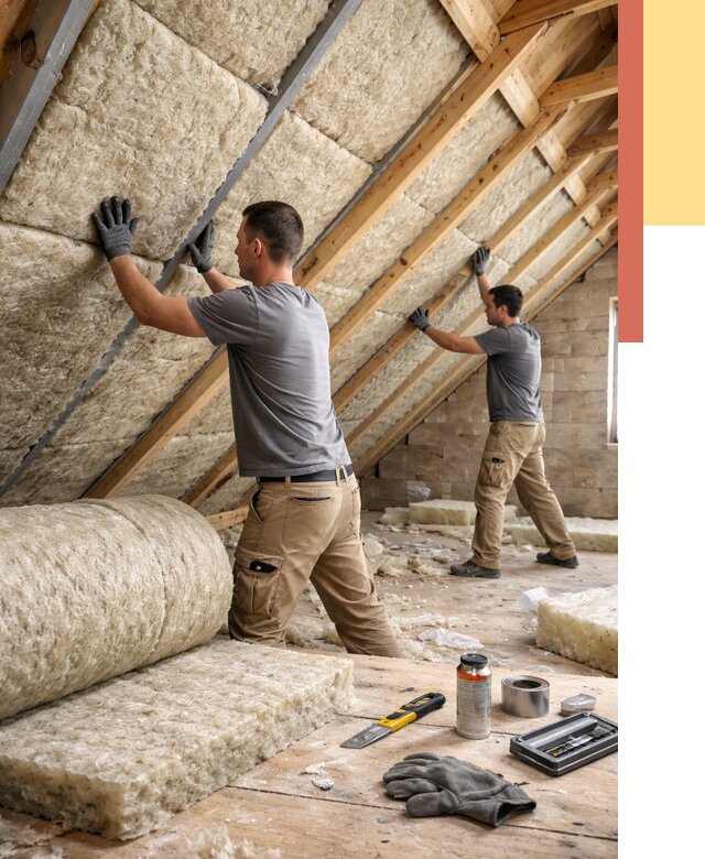 Утепление потолка минватой в Черкесске от 1478 руб. — быстро и недорого | ОТДЕЛОЧНИК-Чрк