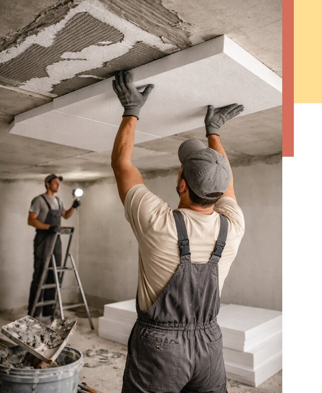 Утепление потолка пенопластом в Черкесске от 4588 руб/м2 — недорого и быстро | ОТДЕЛОЧНИК-Чрк