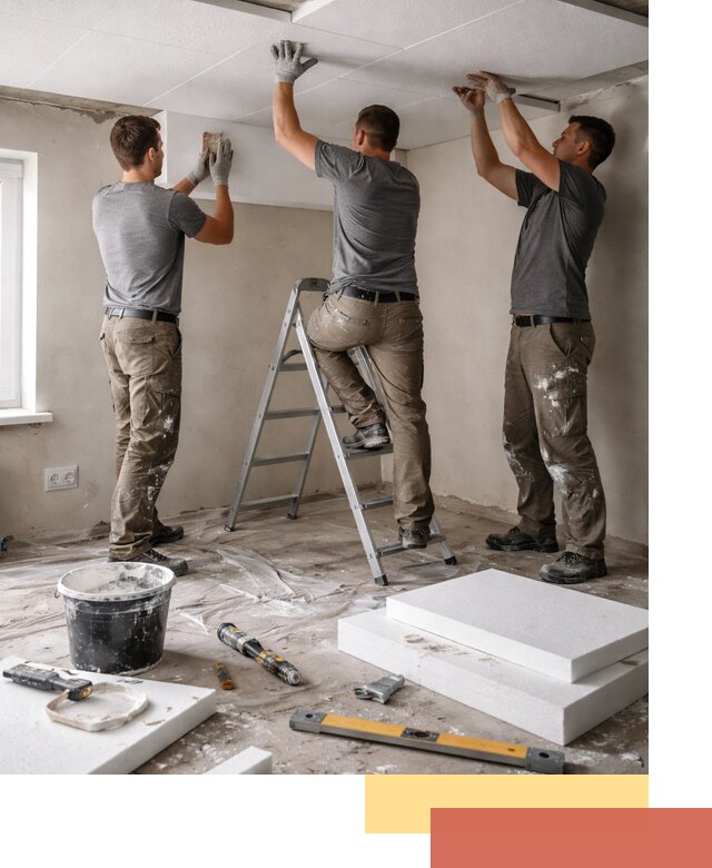 Утепление потолка пенопластом в Черкесске быстро и качественно